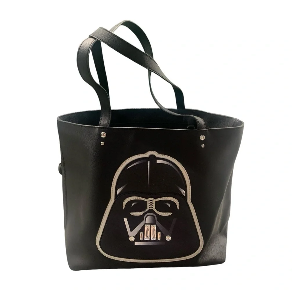 DARTH VADER & STAR WARS Lucasfilm Black Tote Bag Purse - Picture 1 of 8